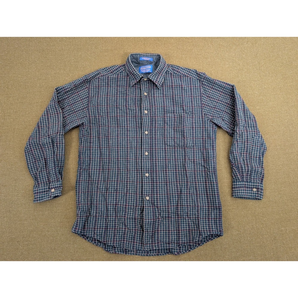 Vintage Men's Pendleton Wool Flannel 90s Made In USA Size Medium